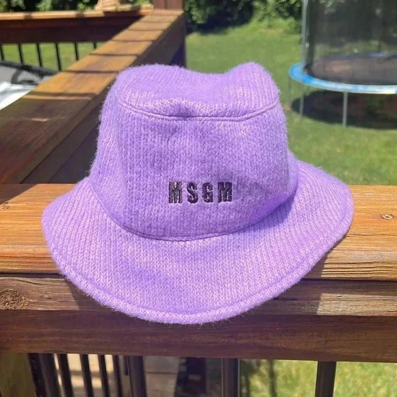 MSGM purple Bucket Hat - Picture 2 of 5